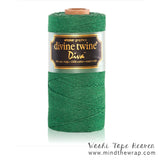 Green Bakers Twine - 240 yard spool - Divine Twine Diva Palos Verde Stripe - Made in the USA 100% Cotton