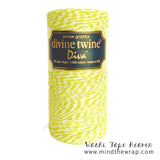 Pistachio Green Bakers Twine - 240 yards - Divine Twine Diva Dried Celadon - Peridot Yellow Green