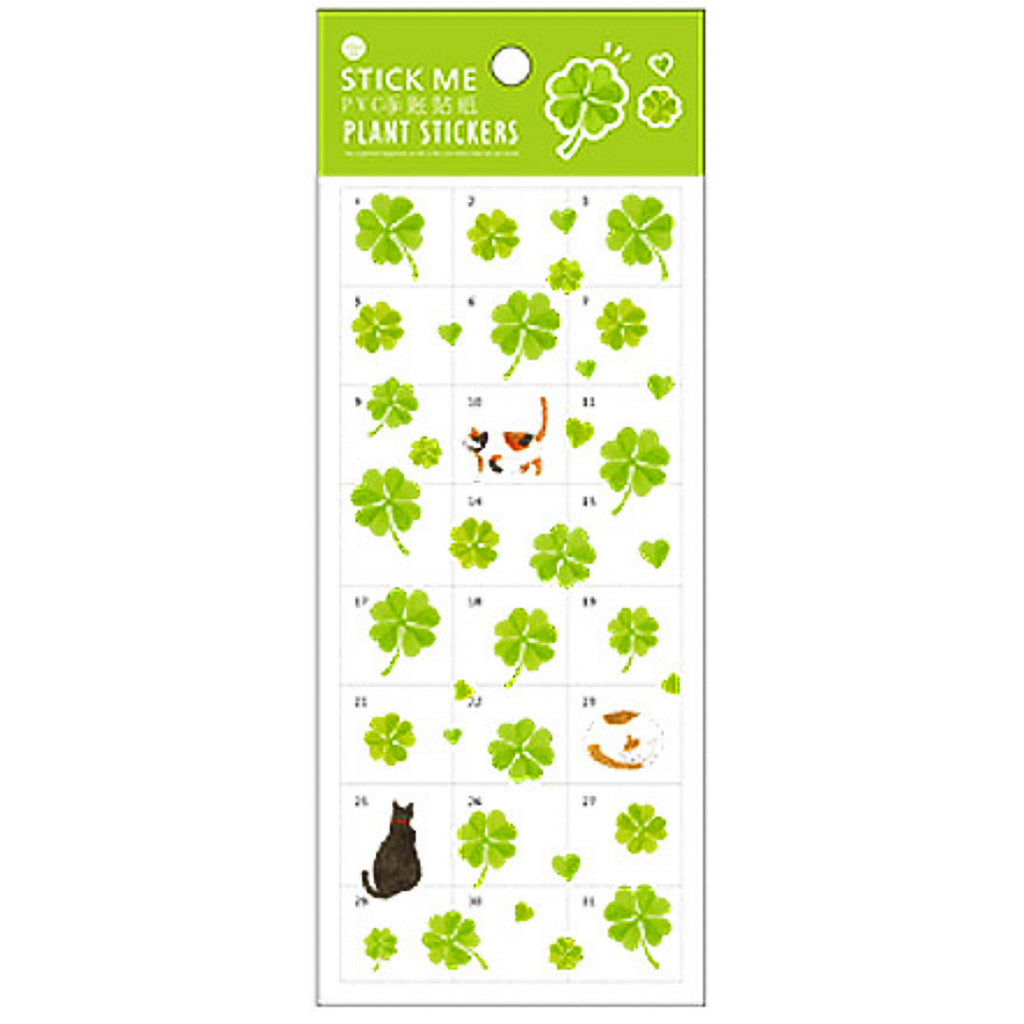 Shamrock Planner Stickers - 4 leaf Clover - Decorate Planners Notebooks Calendars Journals Phones