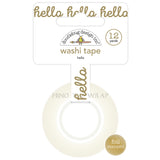 4 rolls Washi Tape Set - Doodlebug Hello Collection - Gold Foil and New Colors - 15mm x 12 yards each