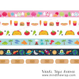 All Occasion Diecuts - 113 Pieces Doodlebug Design Odds & Ends "So Much Pun" Collection - Dinosaurs Outer Space Get Well Fast Food Gumballs Tacos