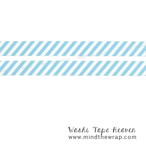 Blue Washi Tape with White Curve Line 24257042 PNG