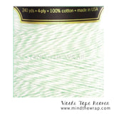 Mint Green Bakers Twine - 240 yards - Divine Twine Diva Mint Stripe - Pastel Color