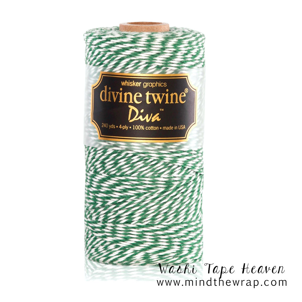 Green Bakers Twine - 240 yard spool - Divine Twine Diva Palos Verde St –  MindTheWrap