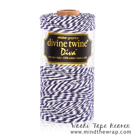 Blue Violet Bakers Twine - 240 yards - Divine Twine Diva - Made in the USA 100% Cotton