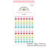 Enamel Dots Stickers - Doodlebug Glitter Sprinkles Valentine Assortment- Scrapbooks Card-making Decoration Gift Wrap