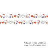 Hello Kitty Washi Tape - Kitty and Teddy Bear - 15mm x 10m - Planners Decoration Scrapbooking Papercraft Supply