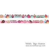 Cupcakes and Donuts Washi Tape - 15mm x 10m - Planners Decoration DIY Party Favors Gift Wrap Cards Scrapbooking Supply