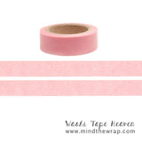 Pastel Pink Washi Tape  - Subtle Parchment Paper Pattern - 15mm x 10m - Highlighter Layering Tape Planners Decoration Card-making