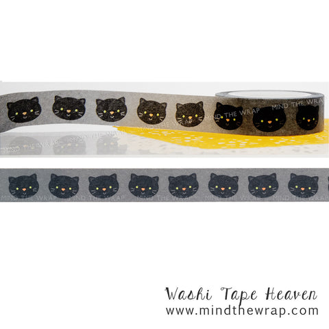 Halloween Black Cats Washi Tape - Doodlebug Design Pumpkin Party Collection - 12 yards - Scrapbooks Planners Party Decoration