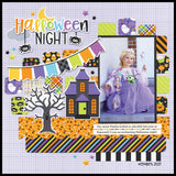 NEW Halloween Words & Phrases Diecuts - 94 Pieces Doodlebug Design "Pumpkin Party" Chit Chat - Trick or Treat Candy Eek Spooky October 31