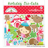 NEW Snowflakes 3-D Enamel Stickers - Doodlebug Design "Festive Flurry" Sprinkles - 24 pieces Glossy Dimensional Embellishments