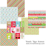 NEW Christmas Paper Pad - Doodlebug Design 6 x 6 inch Double-sided Card-stock - 24 designs Christmas Town Collection
