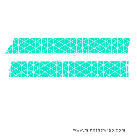 Masté "Mint Triangle" Japanese Washi Tape - 15mm x 7m - Planners Decoration Scrapbooking Collage Craft Supply