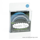 Green Glitter Tape - No Residue Acid Free Sparkle - Planners Decoration Card Making Craft Projects