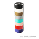 8 rolls - Masté Classic Patterns Japanese Washi Tape Set - 15mm x 7m each roll - Planners Decoration Collage Papercraft Supply