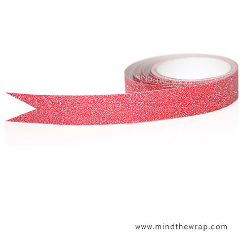 Pink Glitter Tape with Foil Hearts - 15mm x 5m - Romantic Sparkle - Ca –  MindTheWrap