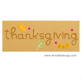 Thanksgiving Stickers - Doodlebug Headlines Die Cut Cardstock - Page Titles Scrapbook layouts Planners Cards Fall Colors