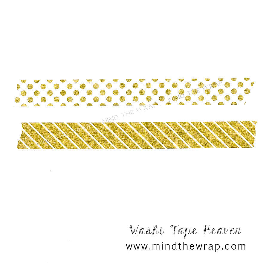 MT Patterns Washi Tape - Stripe White (15 mm)