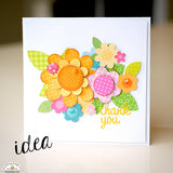 Thank You Stickers - 2 sheets Doodlebug White Card stock Sentiment Stickers - Card making Gift Wrap Scrapbooks