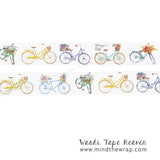 Vintage Bicycles Washi Tape - 30mm x 8m - Planners Decoration Collage Card-making Papercraft Supply