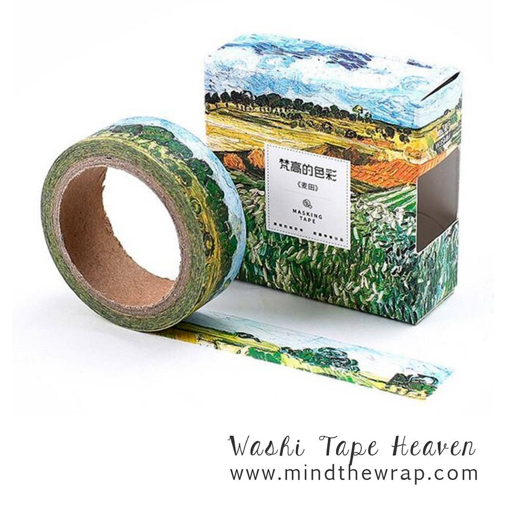 Van Gogh Haystacks Washi Tape - Plain Near Auvers - 15mm x 7m - Art School Planners Decoration Card-making Scrapbooks