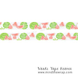 Watermelon Washi Tape - 15mm x 7m  - Summer Picnic Fun Planners Decoration Collage Papercraft Supply