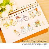 Vintage Bicycles Washi Tape - 30mm x 8m - Planners Decoration Collage Card-making Papercraft Supply