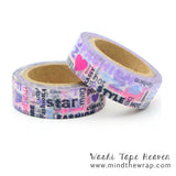 Fashion Collage Washi Tape - 15mm x 10m - Scrapbooking Planners Decoration Papercraft Supply