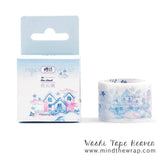 Castles in the Clouds Washi Tape - Pastel Watercolor Fairy Tale Princess Story Tape - Wide 30mm x 5m - Planners Journals Scrapbooking