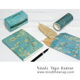 Van Gogh Washi Tape - Choose Starry Night or Blossoming Almond Tree - 90mm Wide - Art Projects Decoration Card-making