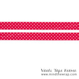Red Polka Dots Washi Tape - 15mm x 10m - Scrapbooking Planners Decoration Card-making Gift wrap