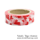 2 rolls - Love Story Washi Tape Set - 15mm x 10m each - Valentine Scrapbooking Planners Decoration Card-making Gift wrap