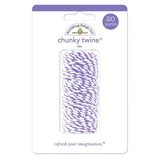 Doodlebug "Chunky Twine" - 20 yards Lilac Lavender - 20-ply Cotton - String for Banners Gift Wrap Packaging Scrapbooking Crafting Supply