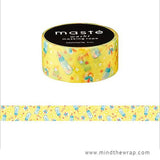 Masté "Baby" Japanese Washi Tape - 15mm x 7m - Baby Bottles Pacifiers Stars - Baby Shower Gift Wrap Scrapbook Layout Planners